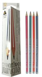 SaKOTA grafitceruza háromszögletű radír nélkül HB 12 db-os