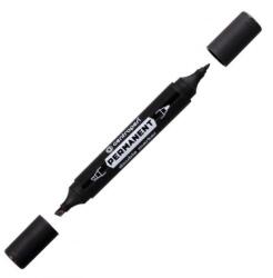 Centropen 1666 permanens marker, dupla fekete