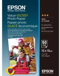 Epson Value Glossy Photo Paper, C13S400038, fotópapír, fényes, fehér, 10x15cm, 183 g/m2, 50 db, tintasugaras