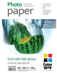 ColorWay Fotopapier - A4 / 155g - obojstranný, lesklý, 20 ks v balení