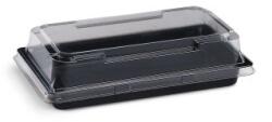 WIMEX Sushi tál (rPET) fekete 170 x 90 x 20 mm + fedél [600 szett]