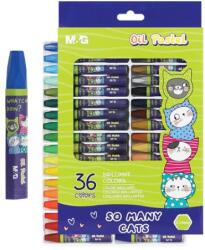 M&G hatszögletű So Many Cats olajkréta, 36 db-os készlet