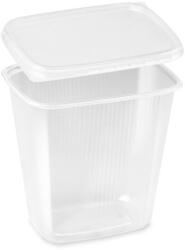 WIMEX Tál (PP) négyzet alakú átlátszó 500 ml + fedél [250 készlet]