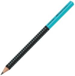 Faber-Castell Grip Jumbo/HB kétszínű ceruza fekete/türkiz 12 db