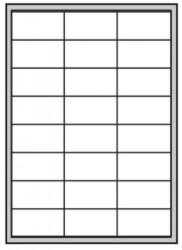 APLI Poliészter címkék 64, 6x33, 8 mm APLI 20 lap