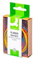 Q-CONNECT Gumiszalagok, különböző színekben és méretekben, 15 g