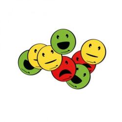 Legamaster 50 mm átmérőjű hangulatjel mágnesek, 6 db-os kiszerelésben