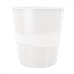 Leitz WOW 15 literes műanyag szemetes, fehér