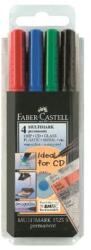 Faber-Castell Marker OHP permanent S, 4 db-os készlet
