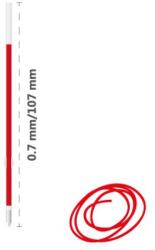 MILAN Utántöltő gél MILAN Dry-Gel 0, 7 mm - piros