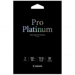 Canon Photo Paper Pro Platinum, PT-101, fotópapír, fényes, 2768B013, fehér, 10x15cm, 4x6", 300 g/m2, 20 db, tintasugaras