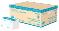 Velvet Care ZZ hajtogatott papírtörlő 2 rétegű VELVET CARE 100% cellulóz, 23x23cm (20 csomag)