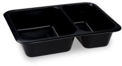 WIMEX Menütál (PP) Reware Lunch újrafelhasználható 2 részes fekete 227 x 178 x 49 mm [20 db]