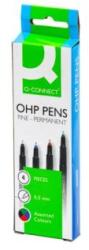 Q-CONNECT OHP Q-CONNECT F 4S 0, 5 mm-es permanens marker készlet