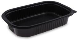 WIMEX Menü mikrohullámú tál (PP) osztatlan fekete `M` 221 x 151 mm 850ml [50 db]