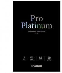 Canon Photo Paper Pro Platinum, PT-101 A3, fotópapír, fényes, 2768B017, fehér, A3, 300 g/m2, 20 db, tintasugaras