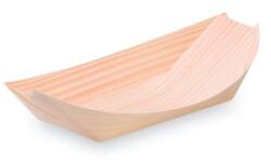 WIMEX Fingerfood tál (fából készült FSC 100%) csónak 16, 5 x 8, 5 cm [100 db]