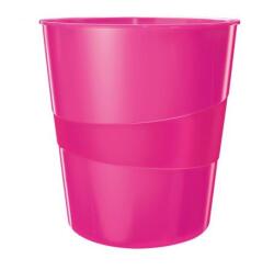 Leitz WOW 15 ℓ műanyag kosár rózsaszín