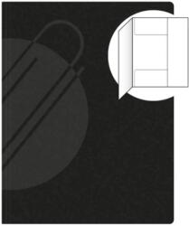 Papiernik Tárolótérkép 3 füllel PREŠPÁN 253 - fekete