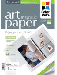 ColorWay Fotopapier - A4 / 690g - lesklý, magnetický, 5 ks v balení