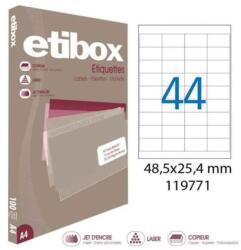 etibox Univerzális címkék 48, 5x25, 4 mm Etibox A4 100 lap