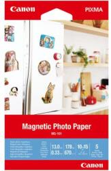 Canon mágneses fotópapír, MG-101, fotópapír, fényes, 3634C002, fehér, Canon PIXMA, 10x15cm, 4x6", 670 g/m2, 5 db, nem specifikus