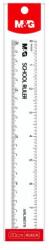 M&G vonalzó 20 cm, műanyag - átlátszó