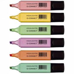 Q-CONNECT pasztell szövegkiemelő készlet 6 db