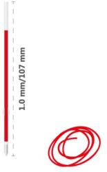 MILAN P1 Touch golyós patron 1, 0 mm - piros