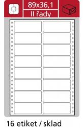 APLI Tabulátor címkék 89x36, 1 mm APLI 2 sor