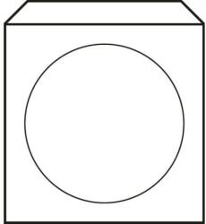 Harmanec-Kuvert CD-boríték 125 x 125 mm-es papír ablakkal