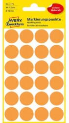 Avery-Zweckform 18 mm-es kerek címkék Avery neon narancssárga