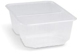 WIMEX Tálca (PP) négyzet alakú 2 részes átlátszó 186 x 133 mm 1000ml [50 db]