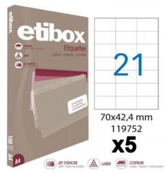 etibox Univerzális címkék 70x42, 4 mm Etibox A4 100 lap