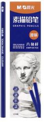 M&G grafikus ceruzák, minden keménység 2H-tól 14B-ig - 12 db-os készlet