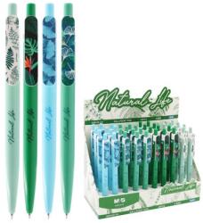 M&G Natural Life 0, 5 mm-es golyóstoll, kék (4 db-os csomag)