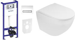 Oltens Set cadru încastrat cu buton și sigiliu Oltens Triberg 58300100, vas WC Oltens Hamnes 42013000, 45109000 (58303100)
