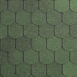 IKO Bitumenes zsindely (IKO Superglass Biber) hódfarkú, zöld