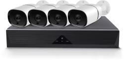 JORTAN NVR 4in1 5MP HD Biztonsági Kamera Kit (Fehér) | 4db (JRT-85146-POE)