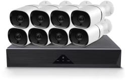 JORTAN NVR 8in1 5MP HD Biztonsági Kamera Kit (Fehér) | 8db (JRT-85146-POE-8)