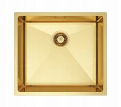 Erga HD, 1 medencés acél mosogató 490x440x210 mm, arany, ERG-MLS-HD4944G (ERG-MLS-HD4944G)