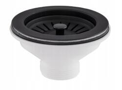 Gamma Gamma, pótszűrő mosogató szifonhoz, 90 mm átmérő, matt fekete, GMA-1SBKBP (GMA-1SBKBP)