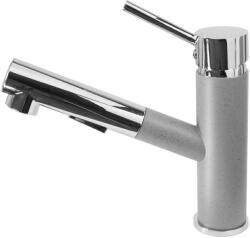 Gamma Cado, szabadon álló mosogatócsaptelep kihúzható kifolyóval, szürke-króm, GMA-BCO-G (GMA-BCO-G)