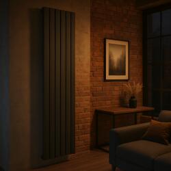 Gamma Gamma, radiátor 452x1600mm, matt fekete, GMA-GRZE-L-ST-1600452-BK (GMA-GRZE-L-ST-1600452-BK)