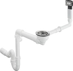 HANSGROHE D16, kézi lefolyó és túlfolyó készlet gránit egymosogatóhoz, króm, HAN-43927000 (HAN-43927000)