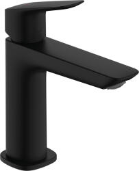 Hansgrohe Logis, karos mosdócsaptelep 110 Fine CoolStart lefolyókészlettel húzóval, fekete matt, HAN-71254670 (HAN-71254670)