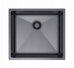 Erga HD, 1 rekeszes acél mosogató 490x440x210 mm, grafit, ERG-MLS-HD4944B (ERG-MLS-HD4944B)