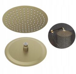 Gamma Gamma, kerek rozsdamentes acél zuhanyfej, 30 cm, matt arany, GMA-DMO30-BGD (GMA-DMO30-BGD)