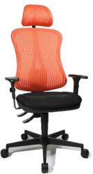 Topstar Irodai forgószék Head Point PX fejtámlás - BC01 fekete-piros / Karfa nélkül / Szőnyegpadlóhoz való görgő