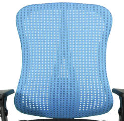 Topstar Irodai forgószék Head Point P - BC06 fekete-világoskék / Állítható magasságú karfával / Szőnyegpadlóhoz való görgő